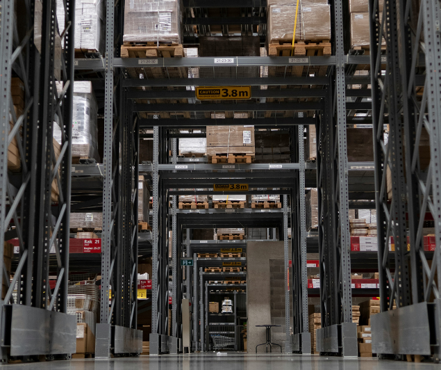 Stockage logistique de marchandises